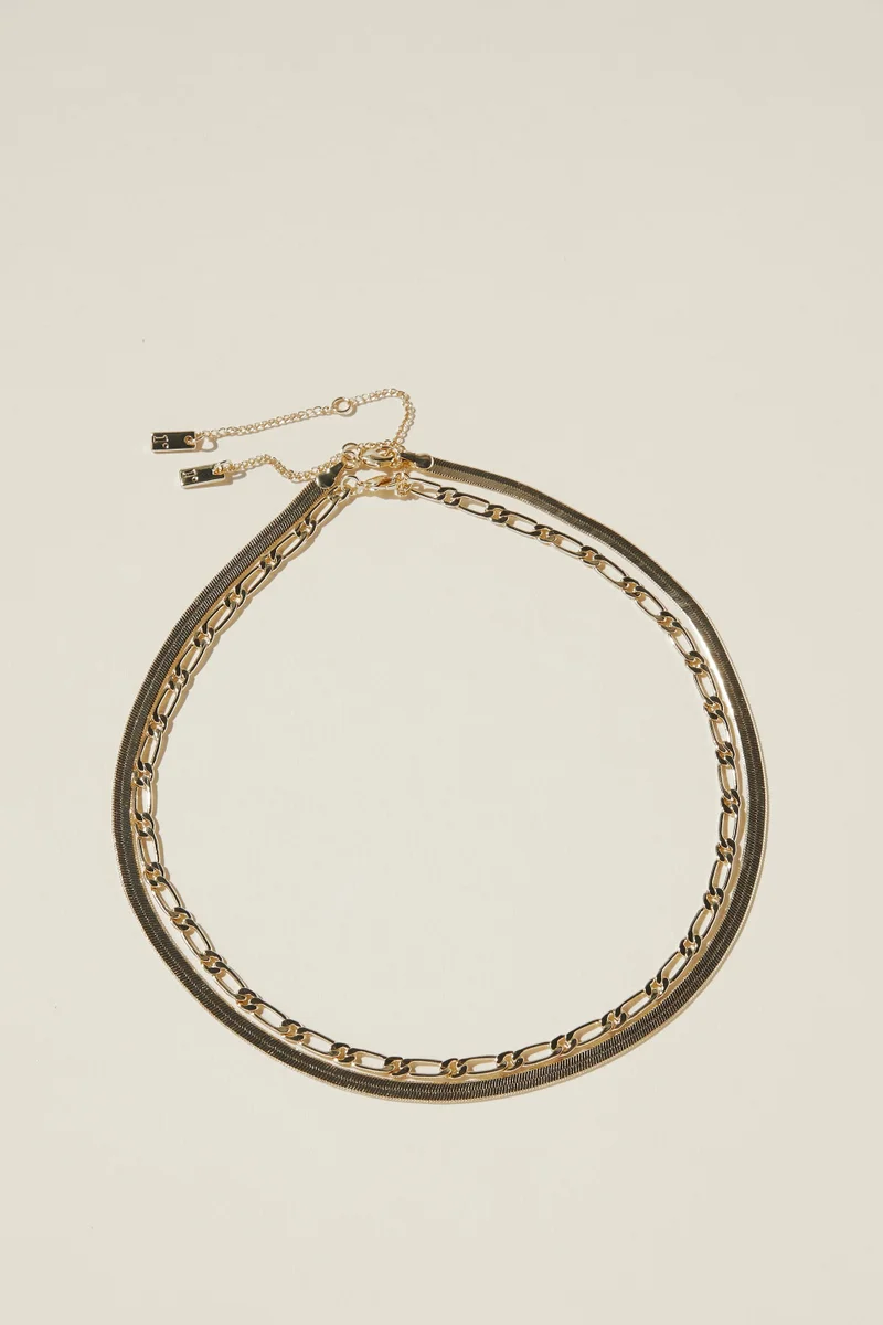 روبي 2Pk Fine Chain Necklace